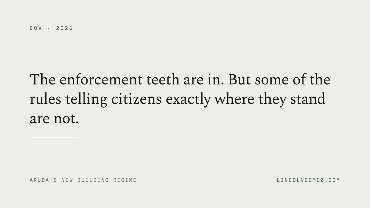 Pull quote: The enforcement teeth are in. But some of the rules telling citizens exactly where they stand are not.