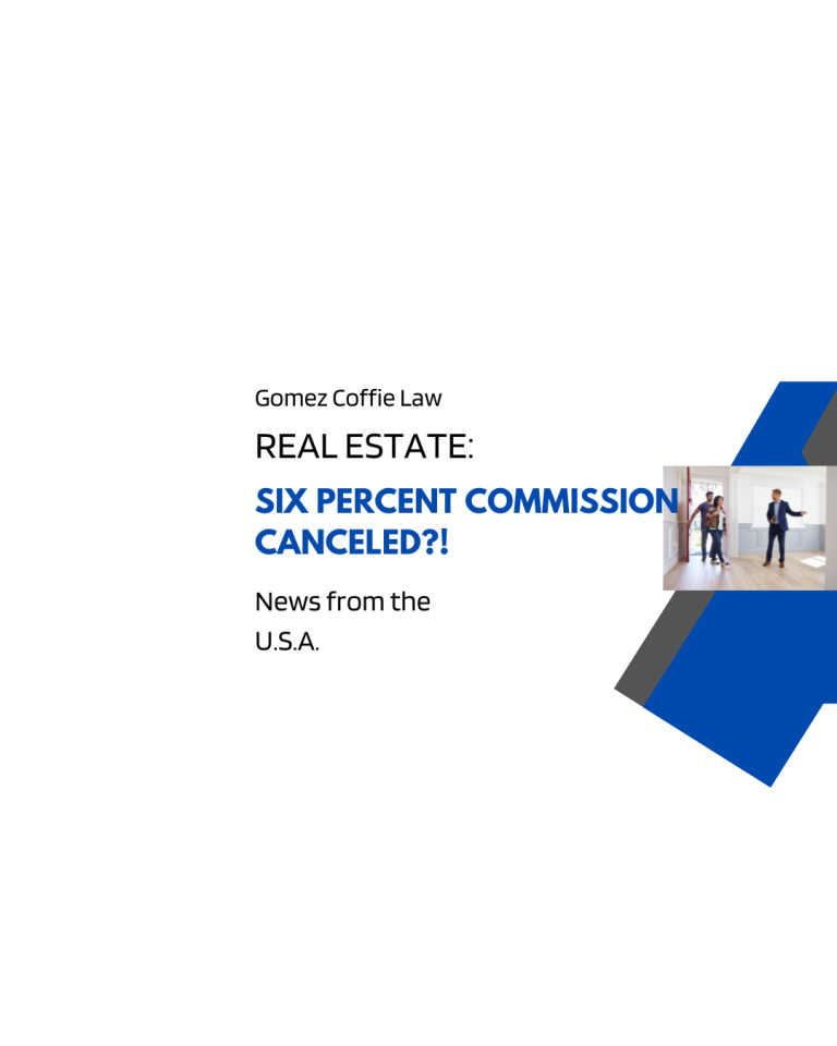 Real estate: Six percent commission canceled?! 